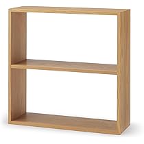 Amazon｜無印良品 スタッキングシェルフ・ワイド・2段・オーク材 幅